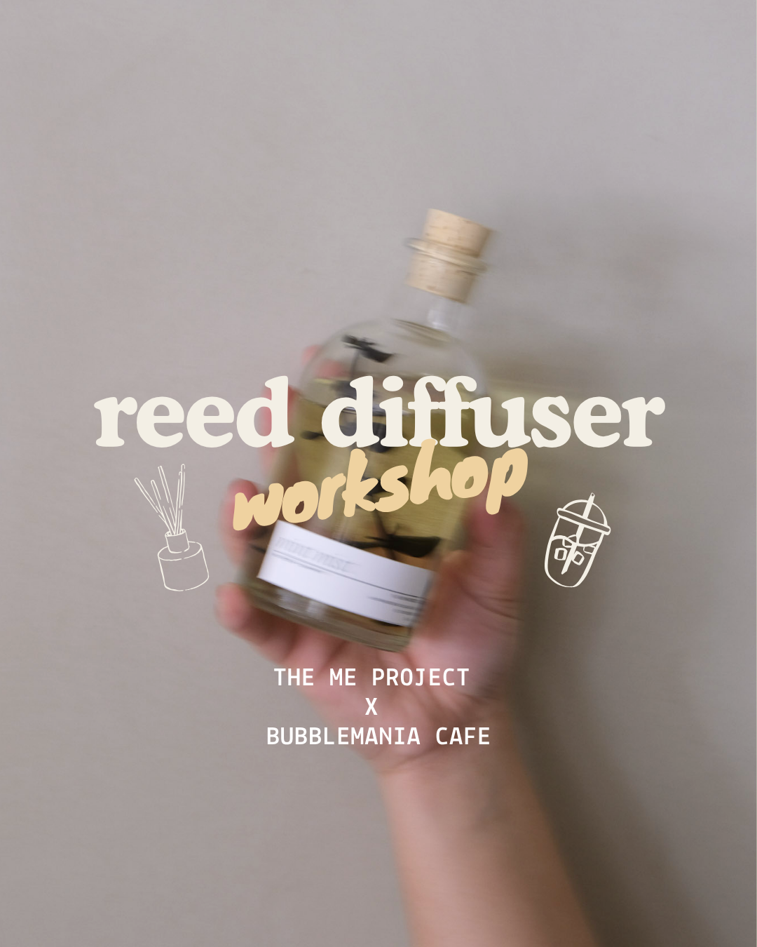 Reed Diffuser Making Workshop - Bubblemania Cafe