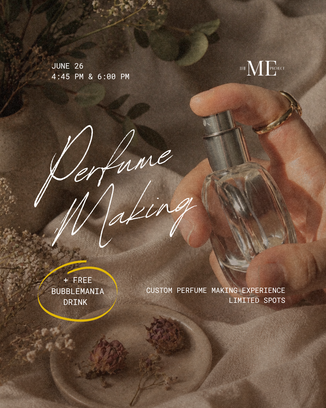 Perfume-Making Experience - Bubblemania Cafe Pop-Up